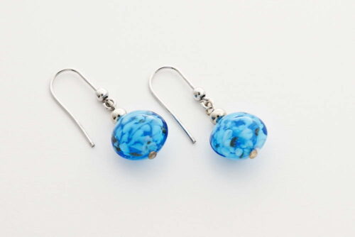 Aventurine earrings, turquoise